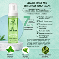 Pembersih Wajah Berbusa Pemurni Minyak Daun Melaleuca Alternifolia (Tea Tree) Anti-Jerawat untuk Kulit Berminyak