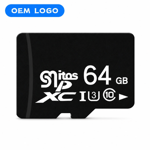Carte mémoire SD en gros d'usine, carte TF haute vitesse 64 Go, plastique noir, carte SDXC TW 10G 512 Go, CE FCC RoHS 2.7V - 3.6V - Product Image 1