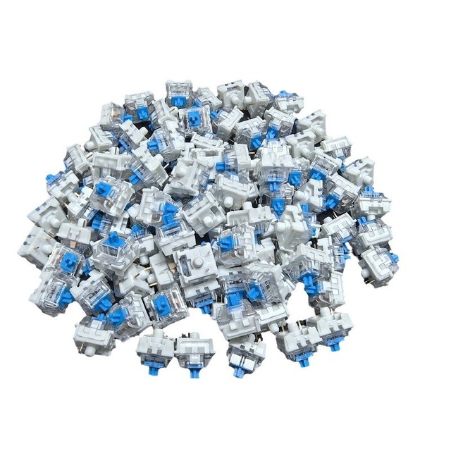 Wholesale Cross-Border KTT Blue Red Brown Mechanical Keyboard Switches Hot-Swappable Custom 3-Pin Cross Stem Switches