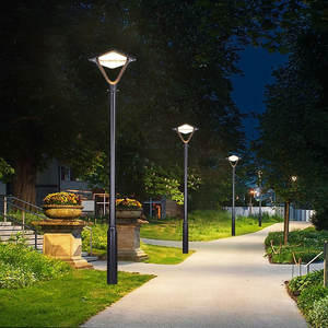 Fabrication OEM/ODM de poteaux d'éclairage solaire de jardin en aluminium de 2 m et 3 m avec certificat ROHS CE, garantie de 3 ans <span class=keywords><strong>pour</strong></span> une utilisation en parc et en communauté - Product Image 1