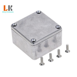 กล่องอะลูมิเนียมแบบแป้นเหยียบสำหรับ1590LB 50.5*50.5*31มม. กล่องอะลูมิเนียมกีต้าร์ - Product Image 2