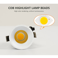 Bon prix Plafond encastré Éclairage intérieur Boîtier aluminium 3watt COB Plafond Led Spot