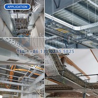 Full Auto Ladder Cable Tray Roll Forming Machine One Roll Set Multi-size 100-250mm 200-1050mm Servo Punching for Cable Tray