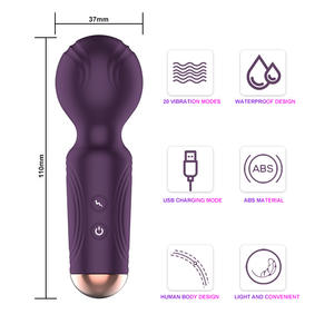 2025 Neue Mini Body AV Wand <span class=keywords><strong>Massage</strong></span> geräte Vibratoren Andere <span class=keywords><strong>Sex</strong></span> produkte Leistungs starke 20 Modi Wiederauf ladbar für Frauen - Product Image 3