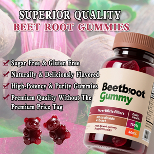 Gummies de betterave rouge : Complément alimentaire énergisant avec vitamine B12 pour le soutien de la santé digestive des adultes - Product Image 5
