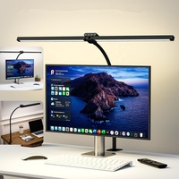 Lampe de table RVB à télécommande avec double tête réglable pour écran d'ordinateur 24W