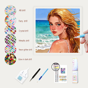 G-110 tùy chỉnh khảm kim cương nghệ thuật tường trang trí nội thất sơn DIY 5D vải phong cảnh trang trí nội thất kim cương sơn - Product Image 3