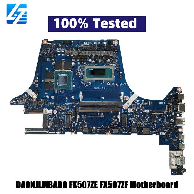 DA0NJLMBAD0 Laptop Motherboard for ASUS TUF Gaming FX507Z FX507ZC FX507ZE FX507ZF Mainboard With 12th Gen I5 I7 I9 Tests OK Stk