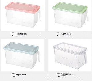 Caja de almacenamiento <span class=keywords><strong>rectangular</strong></span> de plástico fresco con asa para refrigerador Congelación de huevos y alimentos Gran capacidad con técnicas de aluminio - Product Image 6