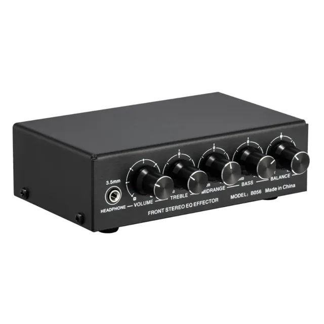 Highly Adjustable Home Receiver & Amplifier with Sound Preamp Middle and Bass Effects Supports 3 Mixer USB5V Power