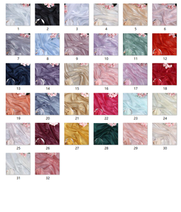 Jupe élégante en tissu organza robe de mariée en fil à paillettes vêtements pour enfants tissu en satin de cristal 100% soie pour robe - Product Image 2
