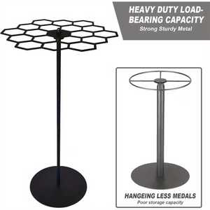 Wansheng Rotatable <b>Medal</b> <b>Hanger</b> Metal Desktop Display Rack For Storage Living Room 360 Degree Rotation - Product Image 5