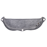 Hamac pour chat à ventouse en feutre multicolore en forme de croissant, lit pour animal de compagnie à suspendre sur vitre