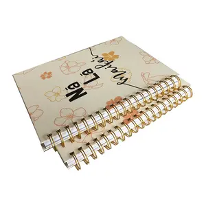 Hardcover Printing Custom Printed High Quality Hardcover Spiral Notebook Paper Budget Planner Printing