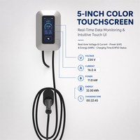 Chargeur mural pour véhicules électriques 7/11/22 kW, écran tactile 5 pouces, Wi-Fi et Bluetooth, OCPP1.6, compatible avec une utilisation domestique et commerciale