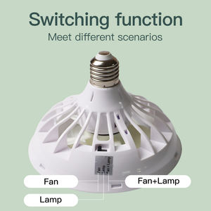 Ventilador de mesa de cable de CA con luz LED modular bohemio mini moderno con cuerpo de ABS para escape de baño para uso en cocina - Product Image 6