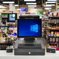 Sistema POS Todo en Uno con Pantalla Táctil para Restaurantes y Comercios, Terminal Punto de Venta con Sistema Operativo Windows y Android, Caja Registradora, 10 Pulgadas