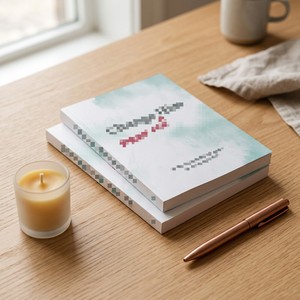 Original Design ZS-PC0053 Pray for Her and Him A5 Prayer Journal <b>Set</b> of 2 Custom Wholesale Inspirational <b>Notebook</b> for Online Ret - Product Image 4