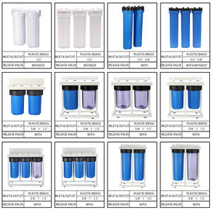 Carcasa de Filtro de Agua Azul Grande de 20 Pulgadas para Trabajo Pesado, Puerto de 1 Pulgada, Plástico Resistente a Impactos para un Rendimiento Duradero - Product Image 6