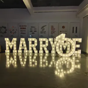 Customized Huge Marquee Letters 4ft Marry Me With Wholesale Price