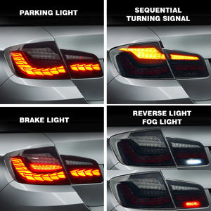 مصابيح خلفية DK <span class=keywords><strong>Motion</strong></span> LED معدلة لسيارات BMW الفئة الخامسة F10 F18 موديلات 2011-2017، إضاءة خلفية للسيارة وملحقات BMW 520i 523i 528i - Product Image 4