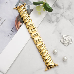 Bracelet de montre intelligente en acier inoxydable en métal brillant pour <span class=keywords><strong>Apple</strong></span> <span class=keywords><strong>Watch</strong></span> Band Acero Inoxidable Dressy <span class=keywords><strong>Watch</strong></span> Band <span class=keywords><strong>plaqué</strong></span> <span class=keywords><strong>or</strong></span> 45mm 49mm - Product Image 3