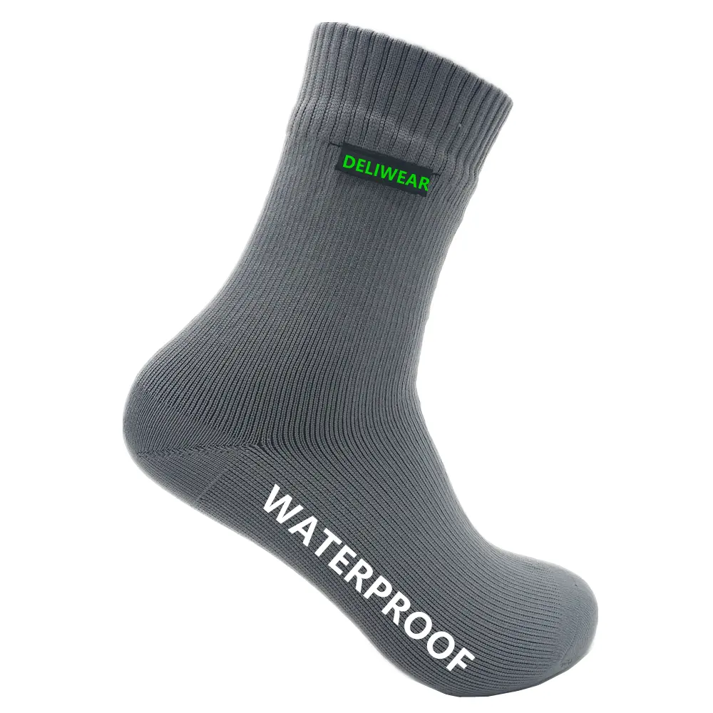 Chaussettes wudu anti-eau en bambou pour adultes, chaussons étanches et respirants, personnalisés, chauds, pour la randonnée et la pêche