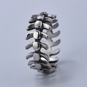 Anillos Hip Hop Personalizados con Estilo de <span class=keywords><strong>Quilla</strong></span>, Moda Urbana Vintage para Hombre - Product Image 4