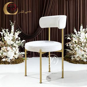 Silla de Comedor de Acero Inoxidable con Funda Extraíble, Diseño Romántico y Elegante para Muebles de Hogar y Banquetes de Boda - Product Image 4