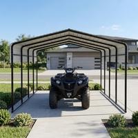 Abri de voiture industriel en acier 12x20, bâtiment de garage métallique sur mesure, vente en gros, fabricant de abris de voiture de haute qualité