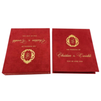 Caja de Regalo de Terciopelo Personalizada, Caja Magnética para Invitaciones de Boda, Empaque Premium Colorido con Logotipo en Lámina Dorada