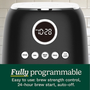 <span class=keywords><strong>Cafetera</strong></span> Eléctrica Nueva de Acero Inoxidable de 10 Tazas con Ajustes Programables, Diseño Retro, Función de Pausa y Mantenimiento de Calor - Product Image 2