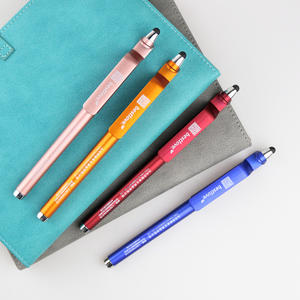 3-In-1 Aangepast Logo Mobiel Accessoire Set Soft Touch Screen Bal Stylus Gel Pen Balpen Balpen 0.5Mm Nieuw Multifunctioneel Papier - Product Image 6