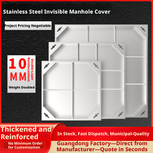 304 couvercles d'égouts dissimulés en acier inoxydable sur mesure – Directement du fabricant - Product Image 5