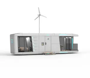 Nuovo piano di danzatore marino energia verde 4kw solare 2kw energia eolica prefabbricata piccola casa capsula casa strutture per il tempo libero per il Resort