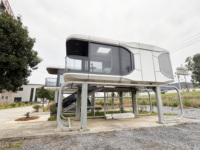Capsules spatiales miniatures solaires autonome pour PC, maisons mobiles préfabriquées à deux étages pour la maison et les bateaux