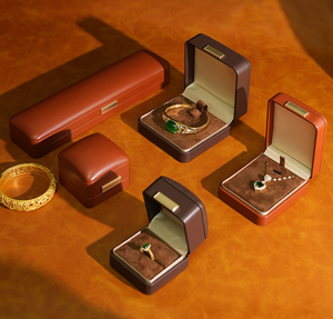 PU Leather Jewelry <b>Box</b> Square Flip Lid <b>Gift</b> Case Velvet Lined Custom Logo Jewelry Packaging <b>for</b> <b>Rings</b> Bracelets - Product Image 2