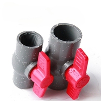 Vanne à boisseau sphérique droite en UPVC, fabrication chinoise Chuanli, écologique, raccordement par compression, basse température, OEM, eau, EPDM, noir