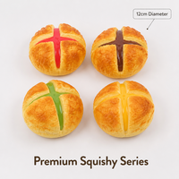 Mini pain croissant souple réaliste, jouet anti-stress parfumé en forme de pain de boulangerie à presser