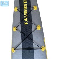 Planche de paddle gonflable de 427 cm, portable, avec système de aileron coulissant, aileron amovible pour toutes les utilisations, de la mer à Lumark Custom Logo.