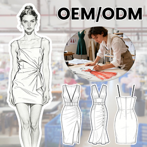 ชุดเดรสแฟชั่น OEM ODM สำหรับสุภาพสตรี ชุดเดรสผู้หญิงสั่งตัดตามเทรนด์ พร้อมปรับแต่งสีผ้าและสไตล์ได้ - Product Image 1