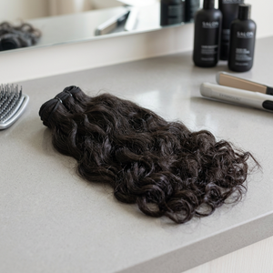 Cheveux humains vierges indiens bruts ondulés non traités couleur naturelle 24'' Extensions de tissage de cheveux ondulés profonds de qualité supérieure - Product Image 3