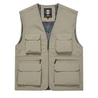Multi Pockets Summer New Men US Tactical Hiking Fishing Vest Man Photographer Waistcoat Mesh Cargo Sleeveless Jacket Tool Vest