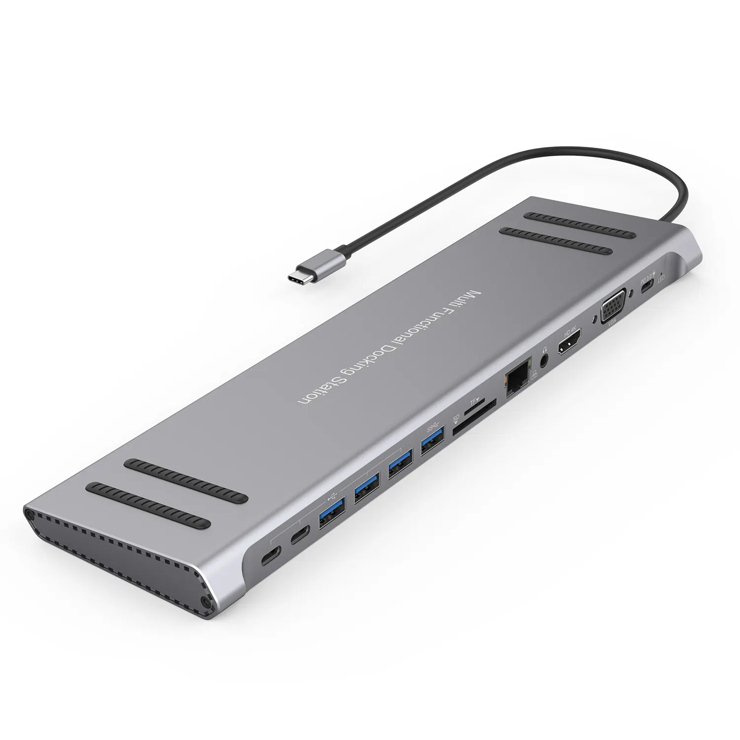 Nieuwe 13 In 1 Usb C Hub Usb Laptop Dock Station Met Hdmi Ethernet Pd 100W 4 Usb-poorten tf/Sd Voor Dell/Hp/Lenovo/Macbook Pro Laptop