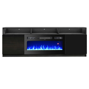 Mueble para TV con Chimenea Eléctrica de Diseño Moderno <span class=keywords><strong>Madro</strong></span> Di de 63'', Soporte para TV para Sala de Estar de Hotel - Product Image 2