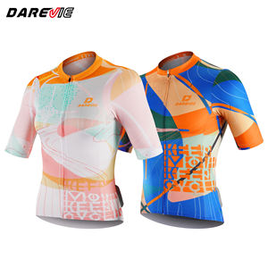 Camisetas de Ciclismo Darevie Personalizadas por el Fabricante, <span class=keywords><strong>Ropa</strong></span> de Ciclismo, Malla Sakura, Tejido Transpirable, <span class=keywords><strong>Ropa</strong></span> <span class=keywords><strong>para</strong></span> Bicicleta - Product Image 1