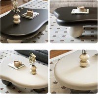 Table basse maison minimaliste petit appartement concepteur flottant nuage créatif Table basse rotative avancée