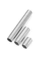Raccord de tuyauterie d'eau à connexion directe en acier inoxydable 304, à extrémité unique, mâle BSPP/BSPT PT, pour extensions de 1/2 pouce, 3/4 pouce et 1 pouce