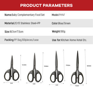 Bền Hộ Gia Đình & Sinh Viên Kéo Chất Lượng Cao Đa-Kích Thước Nhựa Xử Lý Cổ Điển Tự Làm Với Lưỡi Thép Không Gỉ - Product Image 3