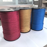 En stock, 10 couleurs, 200 pieds de paracorde 550 en nylon, cordon doré 4 mm, paracorde de couleur pastel, cordes tressées pour le camping, la randonnée, la laisse de chien